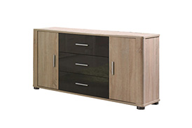 F4 FILL Chest of drawers SONOMA/GRAPHITE
