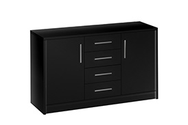 Chest of drawers GENEWA II black