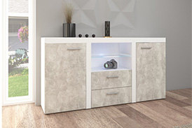 Chest of drawers RUMBA BJ20 light concrete
