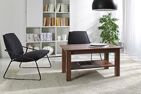 Coffee table with shelf T21 102x62 plum wallis